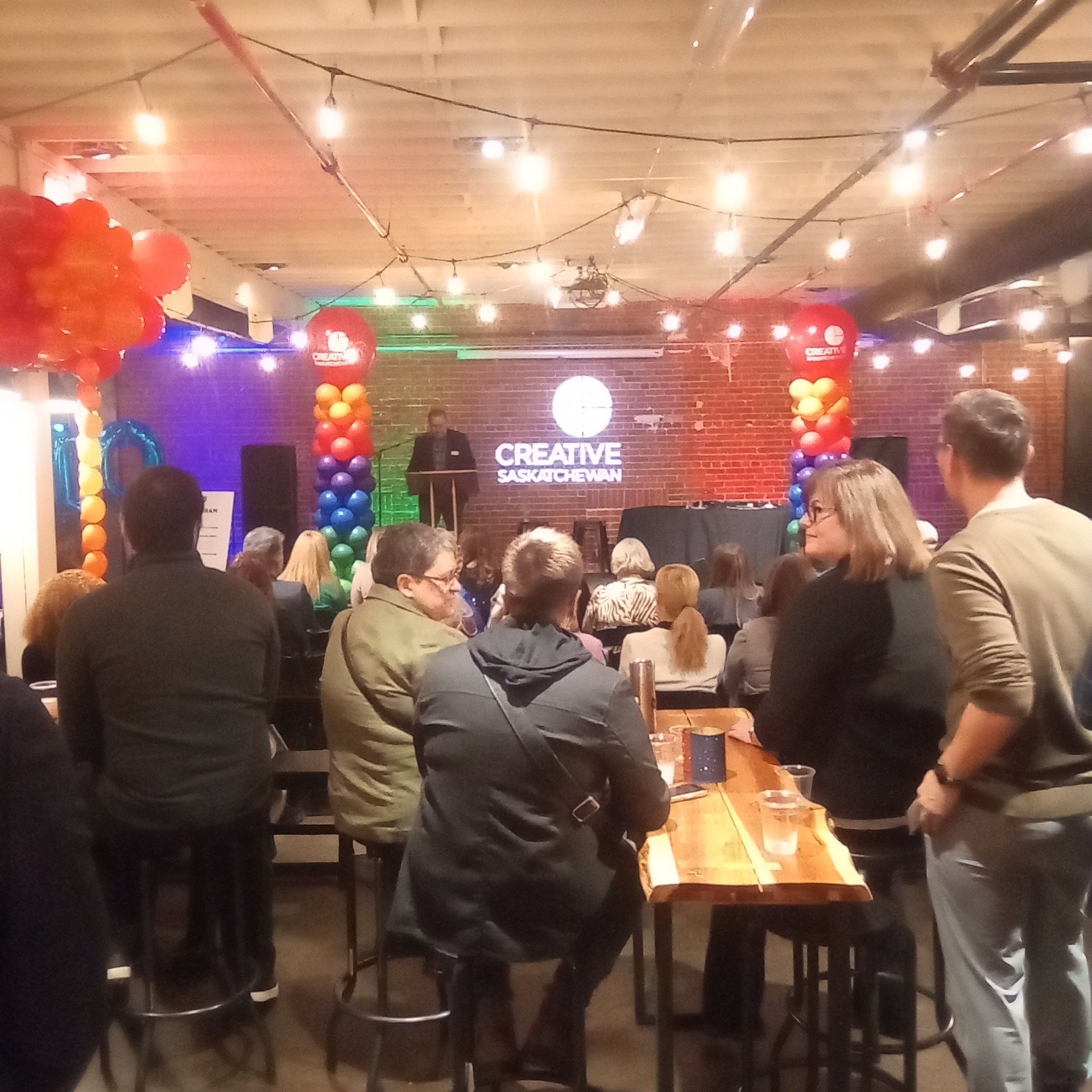 Fun event celebrating Creative Saskatchewan's tenth anniversary. These folks are a fantastic local resource for arts organisations.